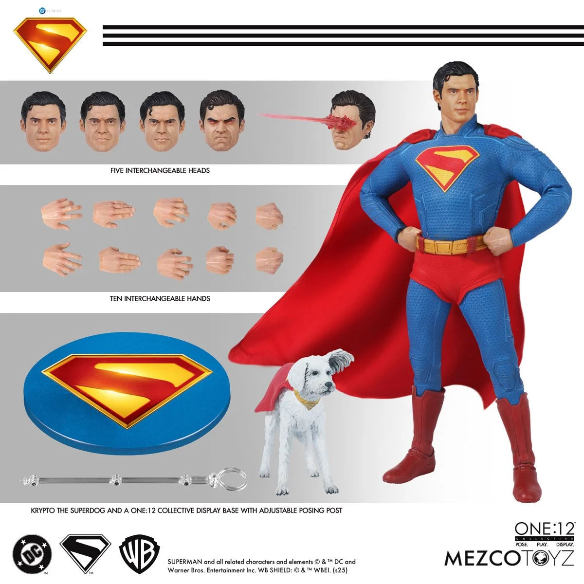 MEZCO ONE 12 - DC - SUPERMAN 2025 (MAR 2026) MEZCO ONE 12 - DC - SUPERMAN 2025 (MAR 2026)