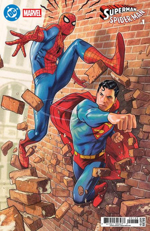 DC MARVEL SUPERMAN SPIDER-MAN #1 (ONE SHOT) CVR P JOSHUA MIDDLETON CARD STOCK VAR 03/25/2026