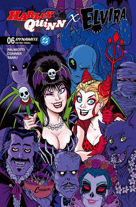 HARLEY QUINN X ELVIRA #6 CVR A AMANDA CONNER PARTY 03/18/2026
