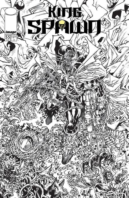 KING SPAWN #55 CVR B HARVEY TOLIBAO B&W VAR 03/18/2026