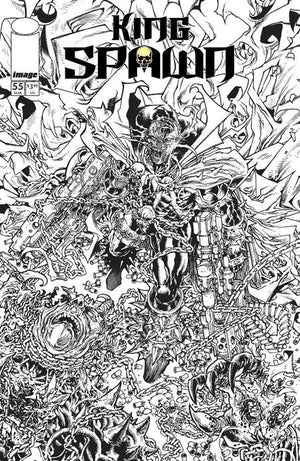 KING SPAWN #55 CVR B HARVEY TOLIBAO B&W VAR 03/18/2026