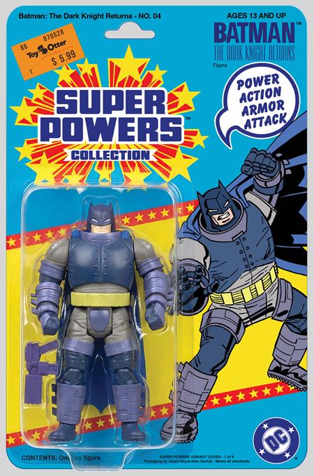 BATMAN THE DARK KNIGHT RETURNS #4 (OF 4) FACSIMILE EDITION CVR B JASON GEYER & ALEX SAVIUK DARK KNIGHT RETURNS ARMORED SUPER POWERS ACTION FIGURE CARD STOCK VAR 05/27/2026