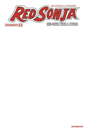 RED SONJA SHE DEVIL WITH A SWORD #1 CVR F BLANK AUTHENTIX VAR 05/06/2026