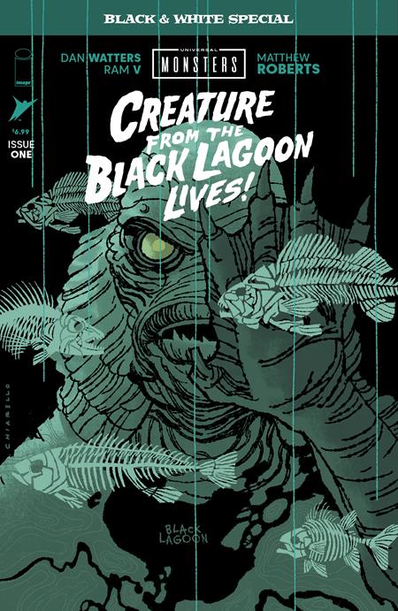 UNIVERSAL MONSTERS CREATURE FROM THE BLACK LAGOON LIVES BLACK & WHITE SPECIAL #1 (OF 2) CVR B MARK CHIARELLO VAR 05/27/2026