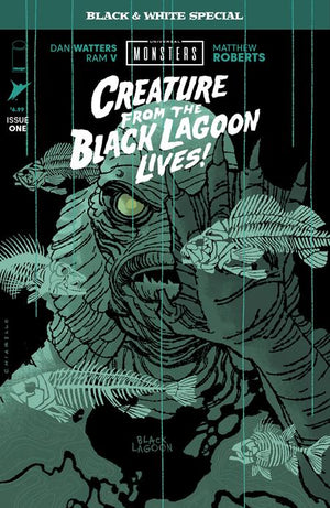 UNIVERSAL MONSTERS CREATURE FROM THE BLACK LAGOON LIVES BLACK & WHITE SPECIAL #1 (OF 2) CVR B MARK CHIARELLO VAR 05/27/2026