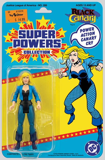 JUSTICE LEAGUE OF AMERICA #200 FACSIMILE EDITION CVR B JASON GEYER & ALEX SAVIUK BLACK CANARY SUPER POWERS ACTION FIGURE VAR 07/22/2026