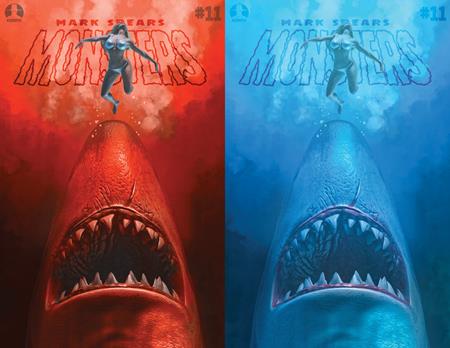 MARK SPEARS MONSTERS #11 CVR B MARK SPEARS SHARK ATTACK JAWS HOMAGE HOLOFOIL FLIP COVER VAR 07/01/2026