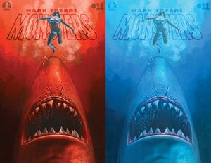 MARK SPEARS MONSTERS #11 CVR B MARK SPEARS SHARK ATTACK JAWS HOMAGE HOLOFOIL FLIP COVER VAR 07/01/2026