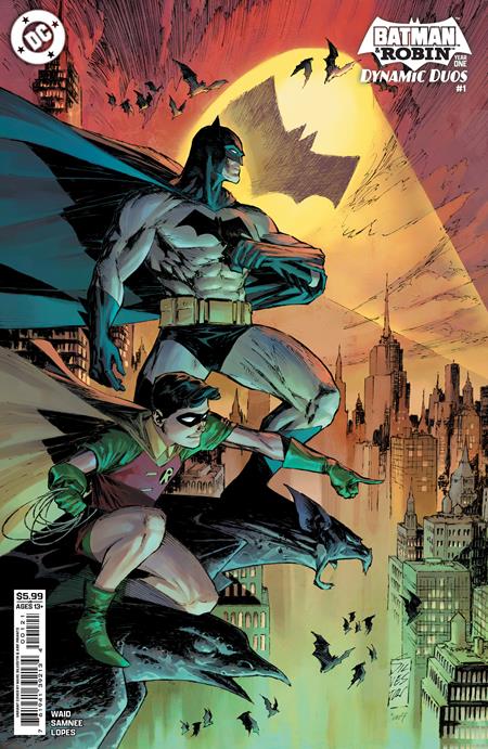 BATMAN & ROBIN YEAR ONE DYNAMIC DUOS #1 (OF 12) CVR B MARC SILVESTRI CARD STOCK VAR 08/12/2026