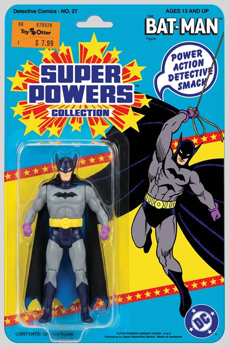 DETECTIVE COMICS #27 FACSIMILE EDITION CVR B JASON GEYER & ALEX SAVIUK FIRST APPEARANCE BATMAN SUPER POWERS ACTION FIGURE CARD STOCK VAR (2026) 08/05/2026