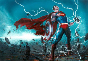 AVENGERS JLA #4 FACSIMILE EDITION CVR E GABRIELE DELL OTTO WRAPAROUND VAR 08/26/2026
