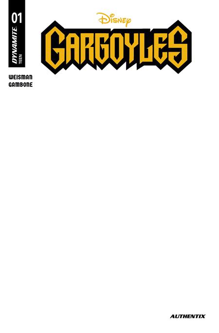 GARGOYLES #1 (2026) CVR E BLANK AUTHENTIX VAR 08/12/2026