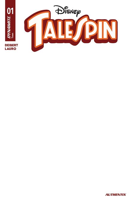 TALESPIN #1 CVR G BLANK AUTHENTIX VAR 08/19/2026