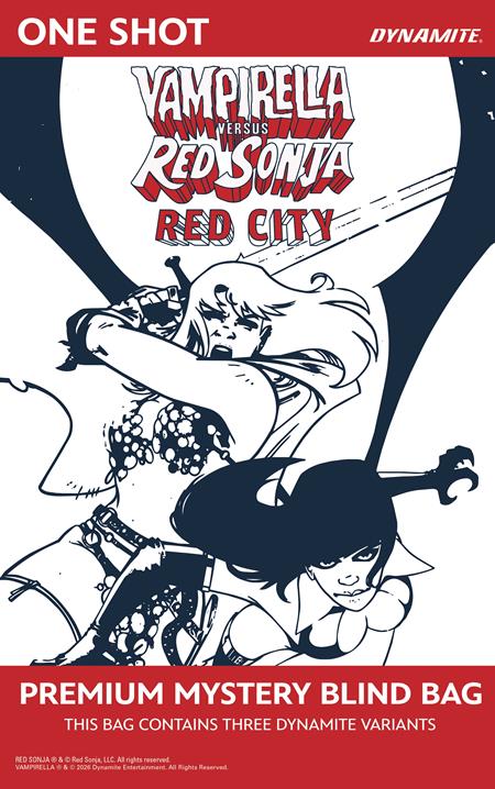VAMPIRELLA VS RED SONJA RED CITY #1 CVR F PREMIUM MYSTERY BLIND BAG VAR 08/05/2026
