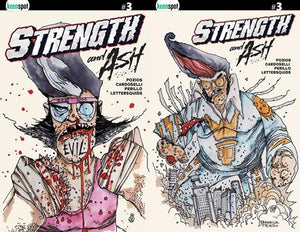 STRENGTH & ASH #3 CVR D STEFANO CARDOSELLI & FRANCESCA PERILLO HOLOFOIL FLIP VAR 08/19/2026