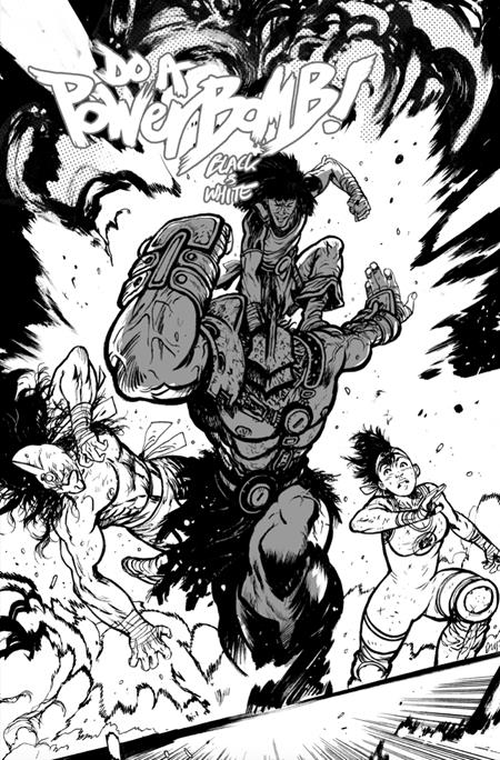 DO A POWERBOMB BLACK AND WHITE #2 (OF 3) CVR C DANIEL WARREN JOHNSON ACTION VAR 08/26/2026