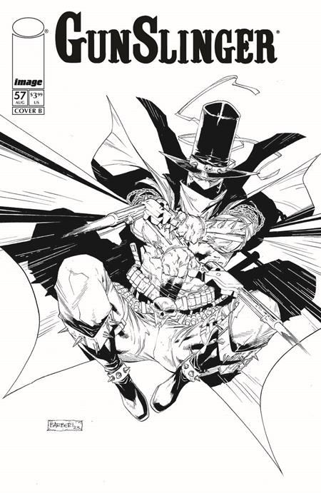GUNSLINGER SPAWN #57 CVR B CARLO BARBERI B&W VAR 08/19/2026