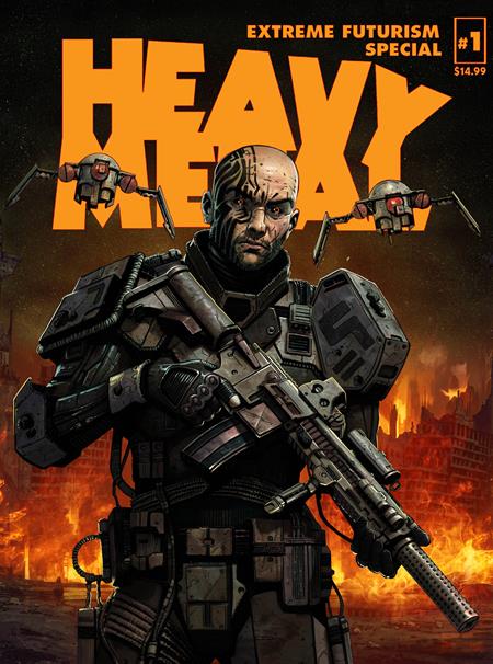 HEAVY METAL MAGAZINE SPECIAL EXTREME FUTURISM #1 CVR B SEDAT OEZGEN CARLOS CABRERA VAR (MR) 08/26/2026