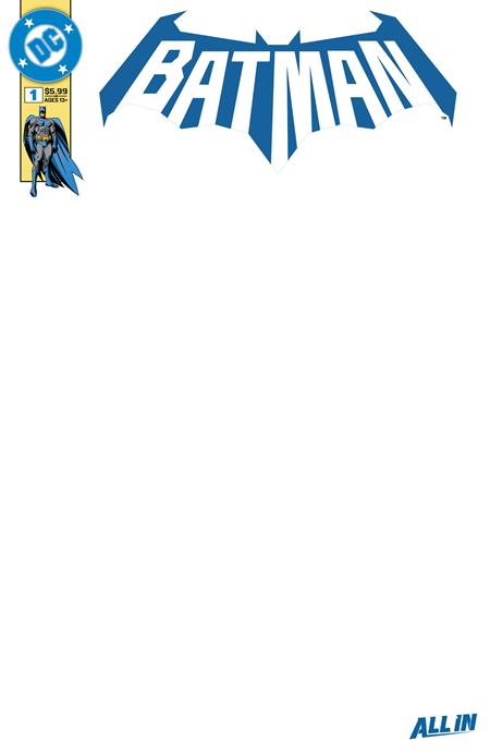 BATMAN #1 CVR K BLANK CARD STOCK VAR 09/03/2025
