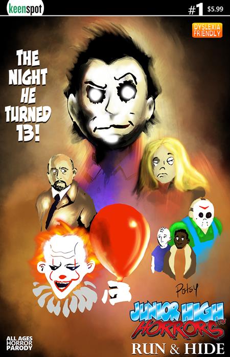JUNIOR HIGH HORRORS RUN & HIDE #1 (ONE SHOT) CVR B ROB POTCHAK THE NIGHT HE TURNED 13 VAR 09/23/2026