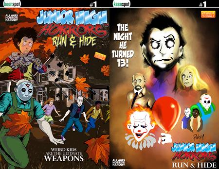 JUNIOR HIGH HORRORS RUN & HIDE #1 (ONE SHOT) CVR D ERIC KENT ROB POTCHAK HOLOFOIL FLIP COVER VAR 09/23/2026