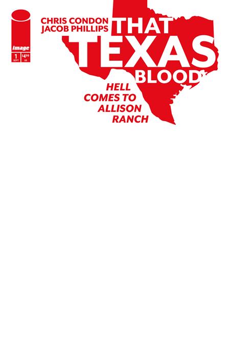 THAT TEXAS BLOOD HELL COMES TO ALLISON RANCH #1 (OF 6) CVR E BLANK SKETCH VAR (MR) 09/23/2026