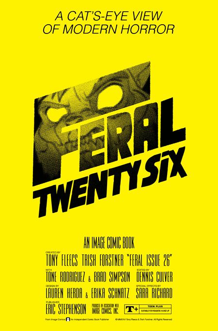 FERAL #26 CVR B TONY FLEECS & TRISH FORSTNER THE SHINING HOMAGE VAR 09/23/2026