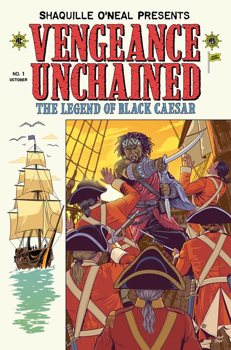 SHAQUILLE ONEAL PRESENTS VENGEANCE UNCHAINED THE LEGEND OF BLACK CAESAR #1 (OF 5) CVR E MATT TALBOT EC PIRACY HOMAGE FOIL VAR 10/07/2026
