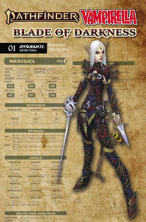 PATHFINDER VAMPIRELLA BLADE OF DARKNESS #1 CVR C WAYNE REYNOLDS CHARACTER SHEET VAR 10/28/2026