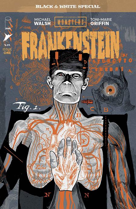 UNIVERSAL MONSTERS FRANKENSTEIN B&W SPECIAL #1 (OF 2) CVR A MICHAEL WALSH 10/14/2026