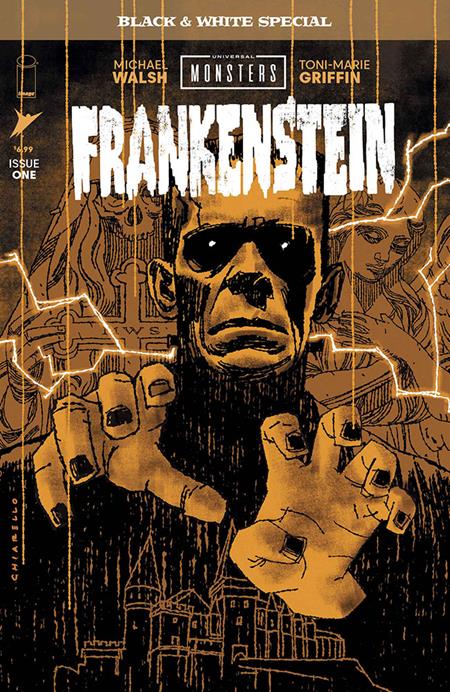 UNIVERSAL MONSTERS FRANKENSTEIN B&W SPECIAL #1 (OF 2) CVR B MARK CHIARELLO VAR 10/14/2026