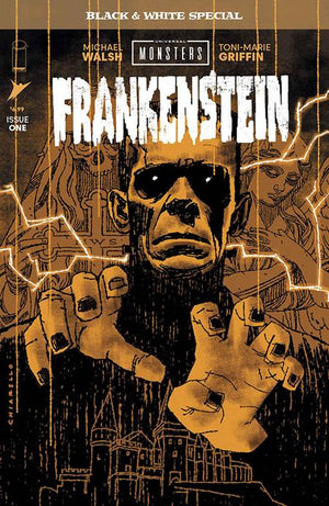 UNIVERSAL MONSTERS FRANKENSTEIN B&W SPECIAL #1 (OF 2) CVR B MARK CHIARELLO VAR 10/14/2026