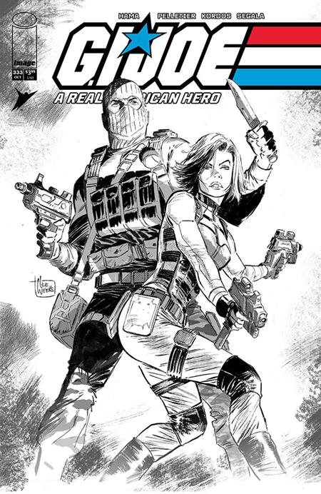 GI JOE A REAL AMERICAN HERO #333 CVR B LEE WEEKS B&W VAR 10/14/2026