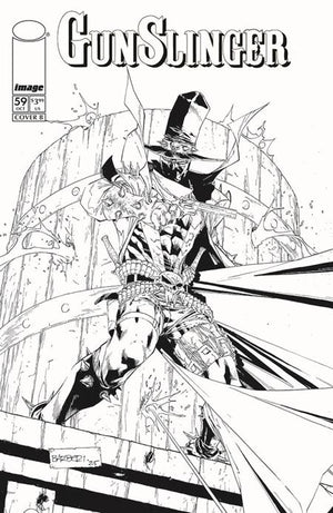 GUNSLINGER SPAWN #59 CVR B CARLO BARBERI B&W VAR 10/21/2026