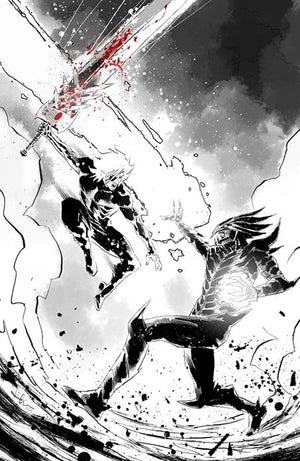 LOST FANTASY #13 CVR E LUCA CASALANGUIDA BLACK AND WHITE AND BLOOD VIRGIN CARDSTOCK VAR 10/28/2026