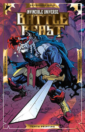 INVINCIBLE UNIVERSE BATTLE BEAST #1 10TH PTG CVR A RYAN OTTLEY & ANNALISA LEONI EMBOSS & GOLD FOIL 10/14/2026