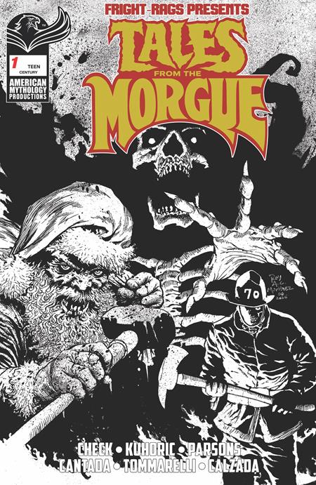 FRIGHT RAGS PRESENTS TALES FROM THE MORGUE #1 (ONE SHOT) CVR E ROY ALLAN MARTINEZ CENTURY LIMITED B&W VAR 11/04/2026