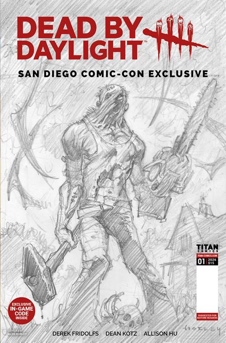 DEAD BY DAYLIGHT THE HILLBILLY #1 SDCC EXCLUSIVE ALEX HORLEY CARDSTOCK INKS VAR (MR) 10/07/2026