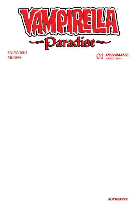 VAMPIRELLA PARADISE #1 CVR G BLANK AUTHENTIX VAR 11/18/2026