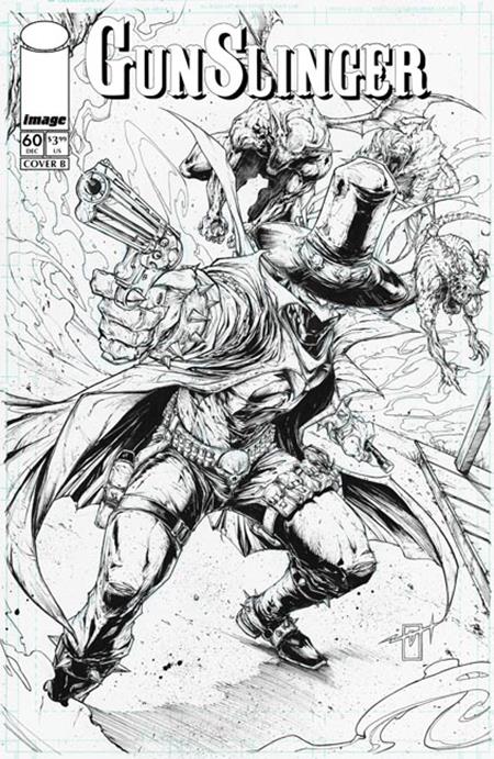 GUNSLINGER SPAWN #60 CVR B JONATHAN URIBE B&W VAR 11/18/2026
