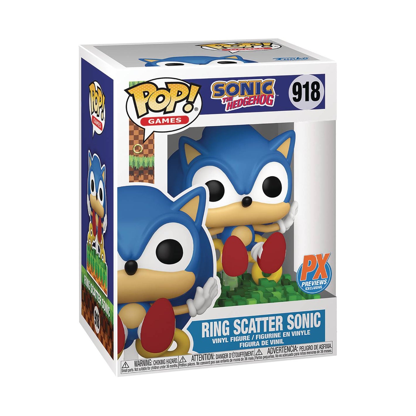 FUNKO POP! - VIDEO GAMES - RING SCATTER SONIC PX