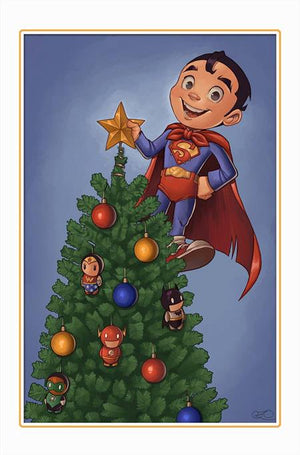 SUPERMAN #21 CVR E CHRISSIE ZULLO DC WINTER WONDERLAND CARD STOCK VAR