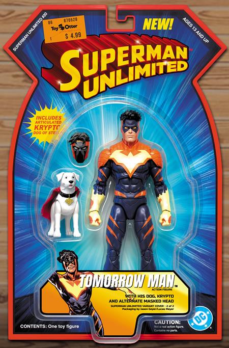SUPERMAN UNLIMITED #20 CVR C JASON GEYER TOMORROW MAN AND KRYPTO ACTION (FIGURE) COMICS CARD STOCK VAR 12/16/2026