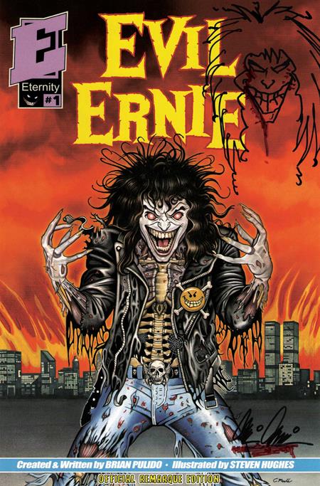 EVIL ERNIE #1 30TH ANNIVERSARY FACSIMILE EDITION CVR F ERIC MACHE REMARQUED BY BRIAN PULIDO VAR 12/02/2026