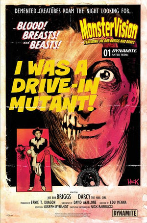 MONSTERVISION FEATURING JOE BOB BRIGGS AND DARCY #1 CVR B ROBERT HACK VAR 12/23/2026
