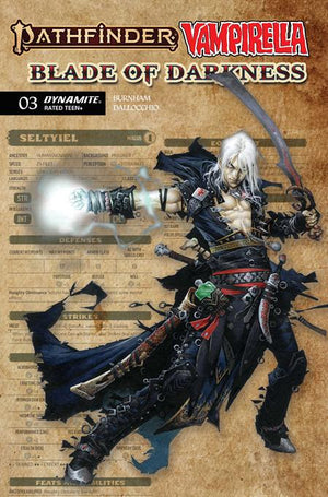 PATHFINDER VAMPIRELLA BLADE OF DARKNESS #3 CVR C WAYNE REYNOLDS CHARACTER SHEET VAR 12/23/2026