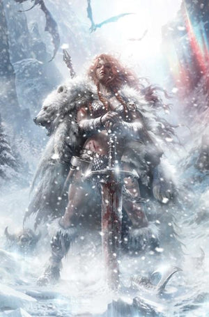 RED SONJA SOLSTICE SPECIAL #1 (ONE SHOT) CVR E FRANCESCO MATTINA METAL PREMIUM VAR 01/13/2027