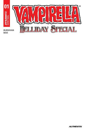 VAMPIRELLA HELLIDAY SPECIAL 2026 #1 (ONE SHOT) CVR D BLANK AUTHENTIX VAR 12/09/2026