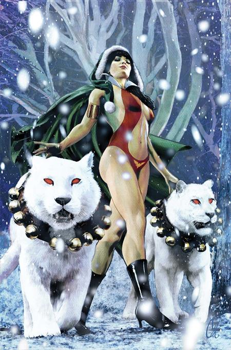 VAMPIRELLA HELLIDAY SPECIAL 2026 #1 (ONE SHOT) CVR E CAT STAGGS METAL PREMIUM VAR 12/23/2026