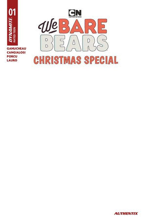 WE BARE BEARS CHRISTMAS SPECIAL #1 (ONE SHOT) CVR E BLANK AUTHENTIX VAR 12/16/2026